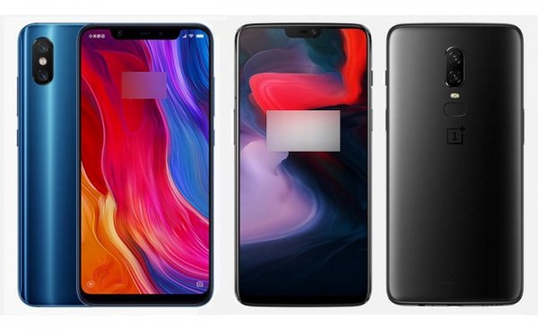 Эксперты сравнили характеристики Xiaomi Mi 8 и OnePlus 6